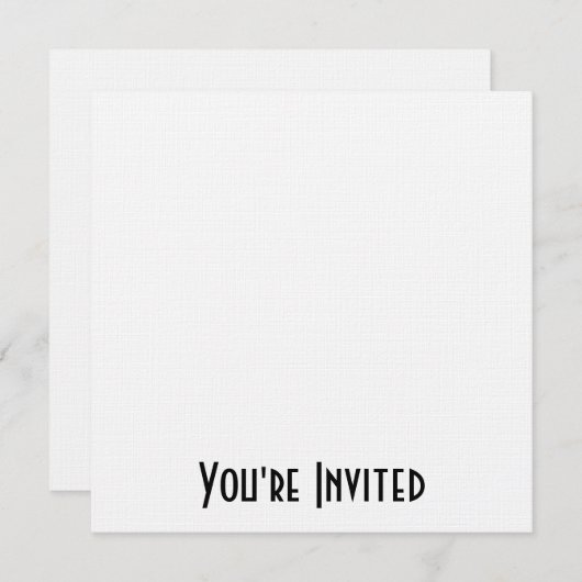 Aangepaste uitnodigingen - Ontwerp uw eigen aangep (Voorkant / Achterkant)