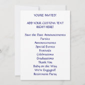 Aangepaste uitnodigingen! Roze bloesems Kaart (Achterkant)