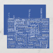 Aangepaste uitnodigingen van Finse steden (Voorkant / Achterkant)