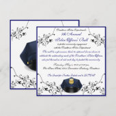 Aangepaste uitnodigingen van politieagenten (Voorkant / Achterkant)