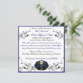 Aangepaste uitnodigingen van politieagenten (Staand voorkant)