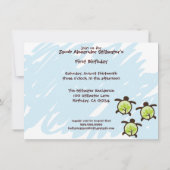 Aangepaste uitnodigingen van Turtle Organic Planet (Achterkant)