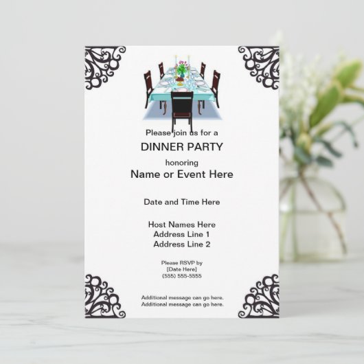 Aangepaste uitnodigingen voor binnenkomende feestd (Staand voorkant)