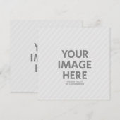 Aangepaste uitnodigingen voor bruiloft, verjaardag (Voorkant / Achterkant)