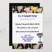 Aangepaste uitnodigingen voor cocktail Party (Voorkant / Achterkant)