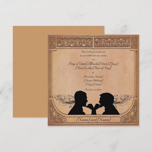 Aangepaste uitnodigingen voor de certificering (Voorkant / Achterkant)