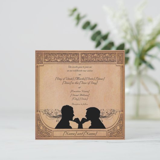 Aangepaste uitnodigingen voor de certificering (Staand voorkant)