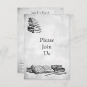 Aangepaste uitnodigingen voor de  kunst van de boe (Voorkant / Achterkant)