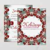 Aangepaste uitnodigingen voor feestelijke feestdag (Voorkant / Achterkant)