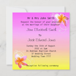 Aangepaste uitnodigingen voor feipani Beach Weddin