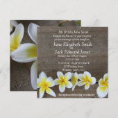 Aangepaste uitnodigingen voor feipani Beach Weddin (Voorkant / Achterkant)