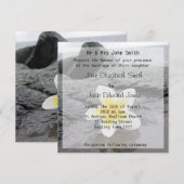 Aangepaste uitnodigingen voor feipani Beach Weddin (Voorkant / Achterkant)