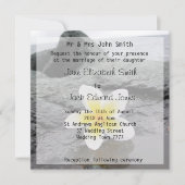 Aangepaste uitnodigingen voor feipani Beach Weddin (Voorkant)