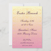 Aangepaste uitnodigingen voor Floral Cross Easter  (Achterkant)