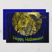 Aangepaste uitnodigingen voor Halloween-feesten (Voorkant / Achterkant)