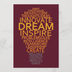 Aangepaste uitnodigingen voor Inspirerend lamp