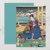 Aangepaste uitnodigingen voor Japanse kunst (Voorkant / Achterkant)