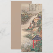 Aangepaste uitnodigingen voor Japanse kunst (Voorkant / Achterkant)