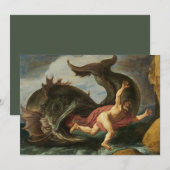 Aangepaste uitnodigingen voor "Jonah and the Whale (Voorkant / Achterkant)