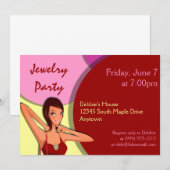 Aangepaste uitnodigingen voor juwelen (Voorkant / Achterkant)