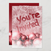 Aangepaste uitnodigingen voor kerstfeestdagen 2014 (Voorkant / Achterkant)