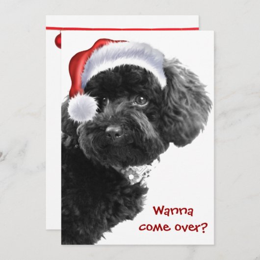 Aangepaste uitnodigingen voor kerstfeestdagen voor (Voorkant / Achterkant)