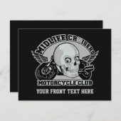 Aangepaste uitnodigingen voor midlife Cruisers MC (Voorkant / Achterkant)