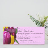 Aangepaste uitnodigingen voor moederdag Luncheon (Staand voorkant)