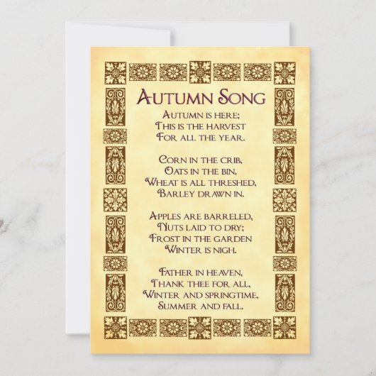 Aangepaste uitnodigingen voor najaarsbijeenkomst v (Voorkant)