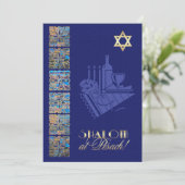 Aangepaste uitnodigingen voor Passover Seder (Staand voorkant)