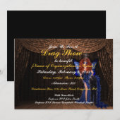 Aangepaste uitnodigingen voor Show slepen (Voorkant / Achterkant)