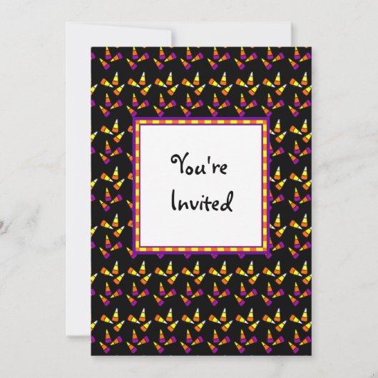 Aangepaste uitnodigingen voor Snoep op basis van h (Voorkant)