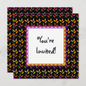 Aangepaste uitnodigingen voor Snoep op basis van h (Voorkant / Achterkant)