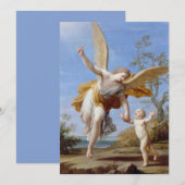 Aangepaste uitnodigingen voor "The Guardian Angel" (Voorkant / Achterkant)