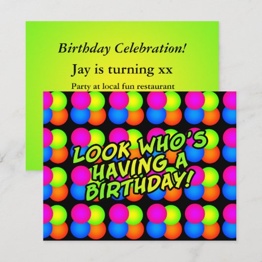 Aangepaste uitnodigingen voor thuisdagen (Voorkant / Achterkant)