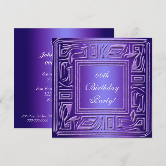 Aangepaste uitnodigingen voor thuisfeestdagen (Voorkant / Achterkant)