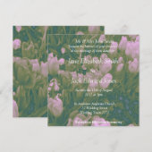 Aangepaste uitnodigingen voor tulptrekjes (Voorkant / Achterkant)