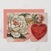 Aangepaste uitnodigingen voor Valentijn (Voorkant / Achterkant)