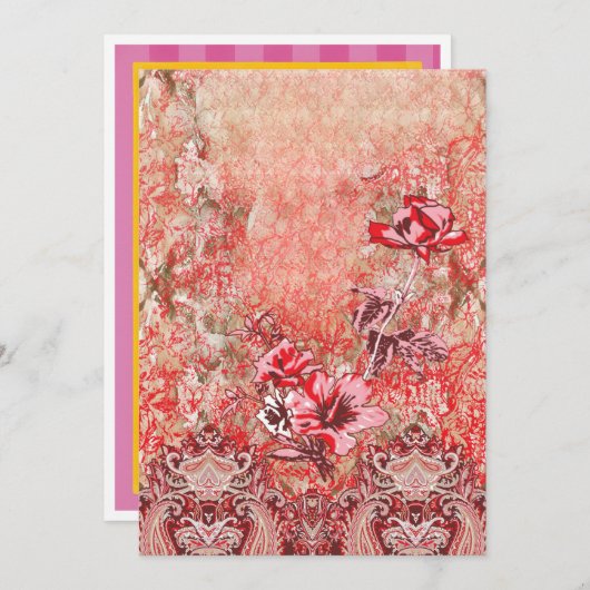 Aangepaste uitnodigingen voor verjaardag, bruiloft (Voorkant / Achterkant)