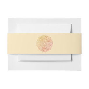 Aangepaste uitnodigingsband uitnodigingen wikkel