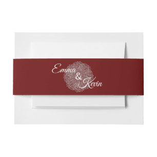 Aangepaste uitnodigingsband uitnodigingen wikkel