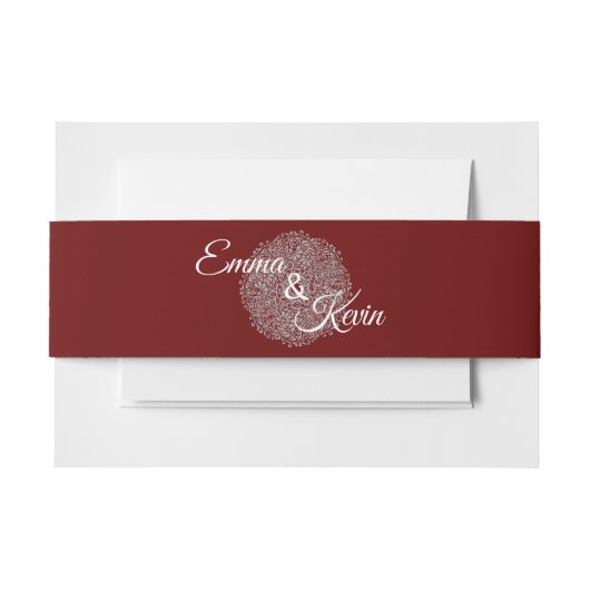 Aangepaste uitnodigingsband uitnodigingen wikkel (Voorkant Voorbeeld)