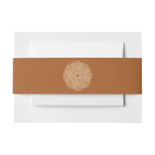 Aangepaste uitnodigingsband uitnodigingen wikkel