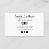 Aangepaste uitrol van Crochet Small Business Shop Visitekaartje (Achterkant)