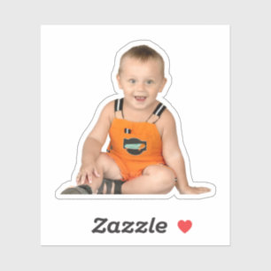 Aangepaste uitsnede foto sticker