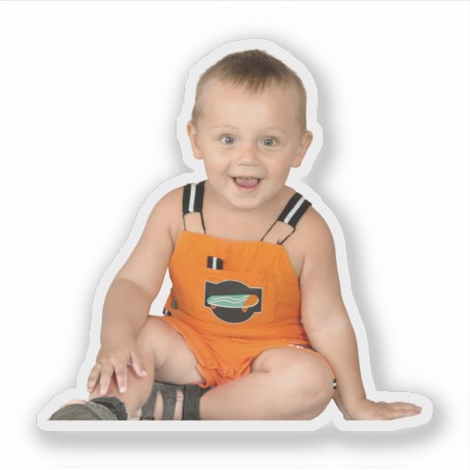 Aangepaste uitsnede foto sticker (Voorkant)