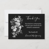 Aangepaste uitvaart sympathie foto dank u kaarten notitiekaartje (Voorkant)