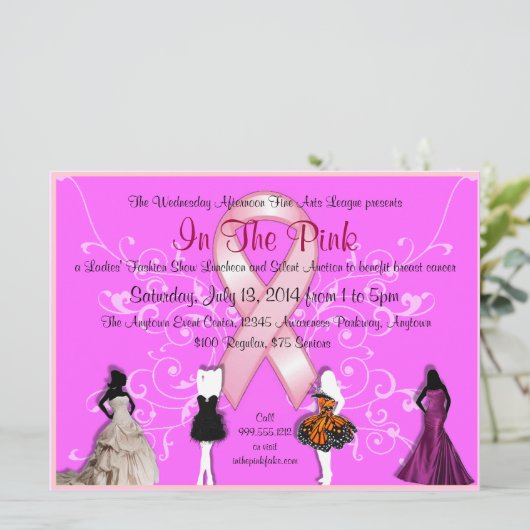 Aangepaste uitvindingen voor borstkanker kaart (Staand voorkant)