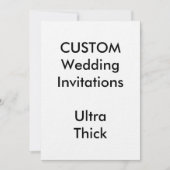 Aangepaste ULTRA DIKKE bruiloft uitnodigingen 5 "x (Voorkant)