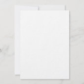 Aangepaste ULTRA DIKKE bruiloft uitnodigingen 5 "x (Achterkant)